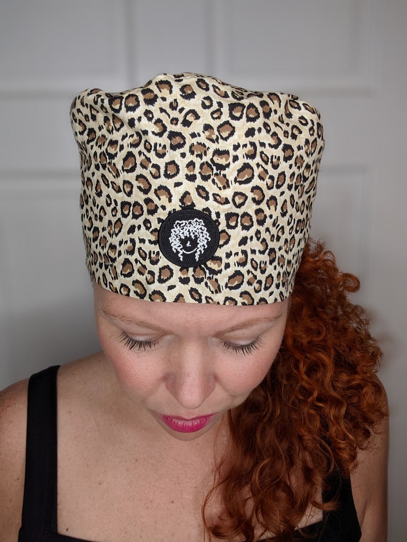 Satin Lined Scrub Caps for Curly Hair Etsy