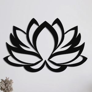 Metal Lotus Decor, Metal Lotus Wall Art, Metal Wall Art, Home Office Decoration, Idea regalo unica, Wall Hangings, Metal Art Work, Lotus Art