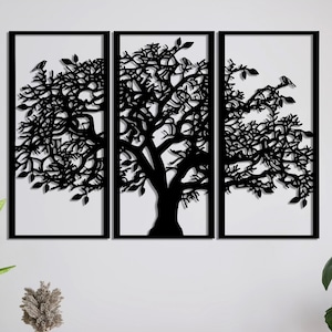 Metal Tree of Life Decor, Tree of Life Wall Art, Metal Wall Art, Home Office Decoration, Unique Gift Idea, Wall Hangings, Metal Art Work