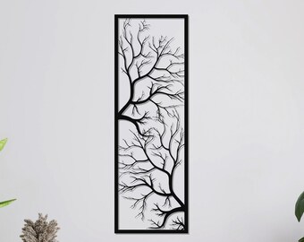 Metal Tree Decor, Metal Tree of Life Wall Art, Metal Wall Art, Home Office Decoration, Unique Gift, Wall Hangings, Metal Art Work