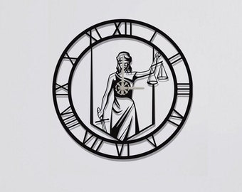 Themis Clocks for Wall, Wall Clock, Modern Metal Wall Clock, Large Wall Clock, Minimalist Clock, Living Room Decor, Home Decor, Themis Clock