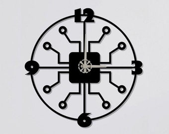Octopus Clocks for Wall, Wall Clock, Modern Metal Wall Clock, Large Wall Clock, Minimalist Clock, Living Room Decor, Home Decor,Unique Clock