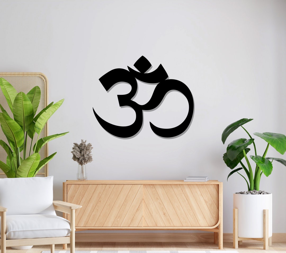 Metal Om Wall Art, Metal Wall Art, Home Office Decoration, Unique Gift for Her, Wall Hangings