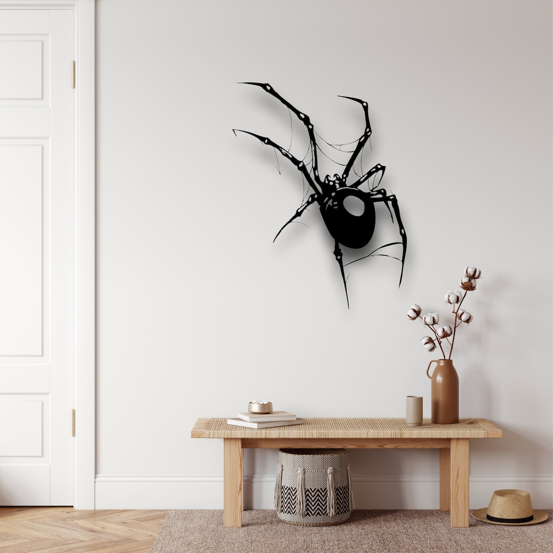 Spider Wall Decor Metal Wall Art Home Office Living Room - Etsy
