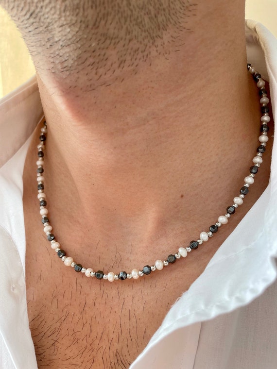 FINE JEWELRY Mens White Cultured Freshwater Pearl Sterling Silver Strand  Necklace | CoolSprings Galleria