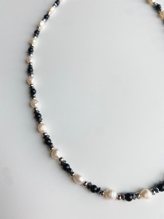 Mid 20th Century Vintage Cartier Cultured Pearl Necklace Triple Strand 6mm  18k Gold Onyx Clasp | Chairish