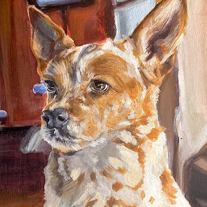 Custom Pet Portrait Acrylic Painting