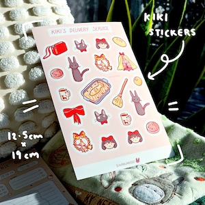 Kikis Lieferservice Aufkleber Cute Bujo Jiji Ghibli Anime