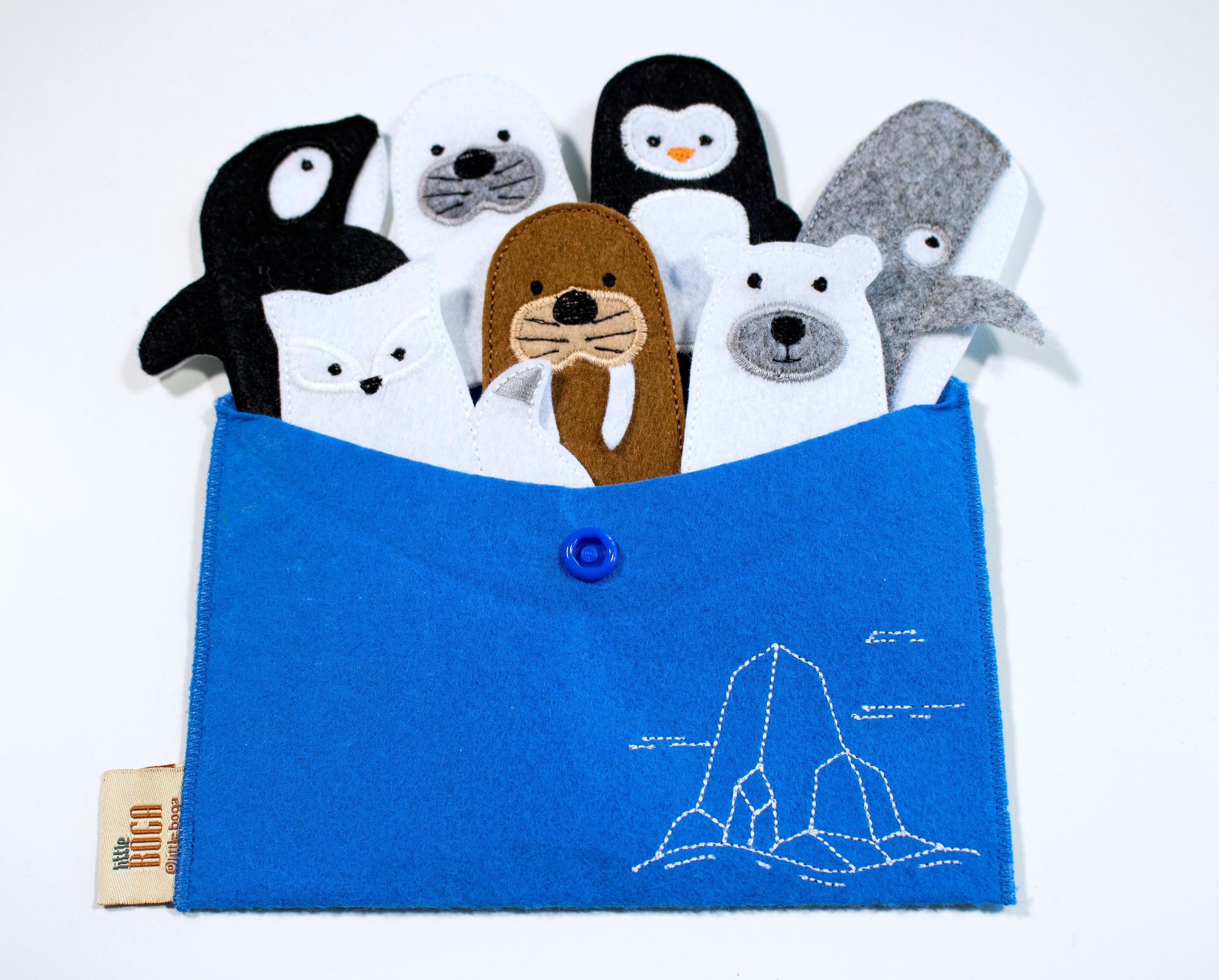 Arctic Animals Felt Toy Set, Polar Animals Preschool Learning Felt Board  Stories, Educational Gifts for Toddlers 