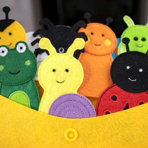 Garden Animals Felt Finger Puppet Set Educational Activities For