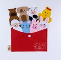 Felt Finger Puppets Set - FARM ANIMALS, Gifts for Kids, Educational Activities for Toddlers, Handmade Montessori Toys