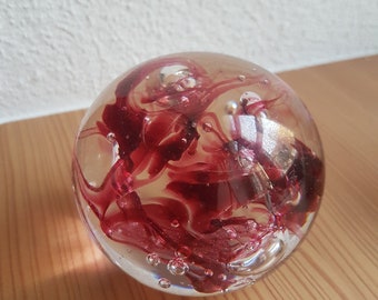 Decorative glass ball paperweight