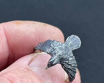 Sterling Silber Rabe Ring