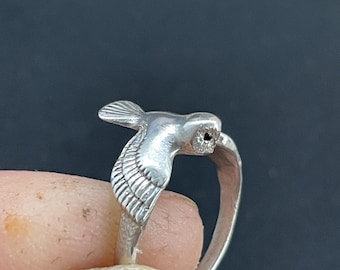Sterling Silber Eule Ring