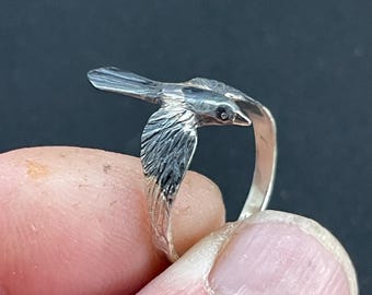 Sterling Silber Elster Ring