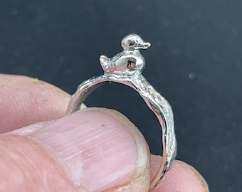 Sterling Silber Ente Ring