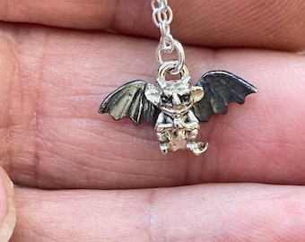 Kleiner Sterling Silber kleiner Teufel Anhänger