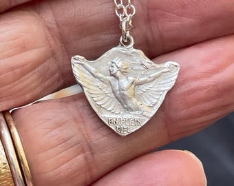 Seltener Jugendstil Anhänger aus massivem Silber