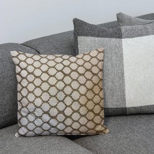 Emory||Block print linen pillow cover,Rusty Tan /natural linen / floral natural linen pillow cover/ Decorative Pillows / Home Decor Pillows