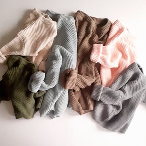 Maglione a maglia grossa con personalizzazione maglione a maglia grossa maglione personalizzato con nome maglione maglione con nome immagine 8