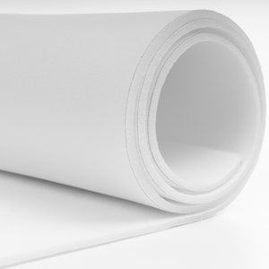 Cut and Sew Foam, for Bras, Quilt Bags, Totes, Placemats and more, Double  Poly-Laminated Foam, 18" X 36", 3 mm Thickness, White