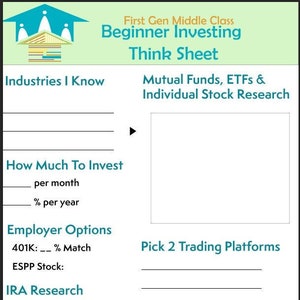 Beginner Investing Think Sheet