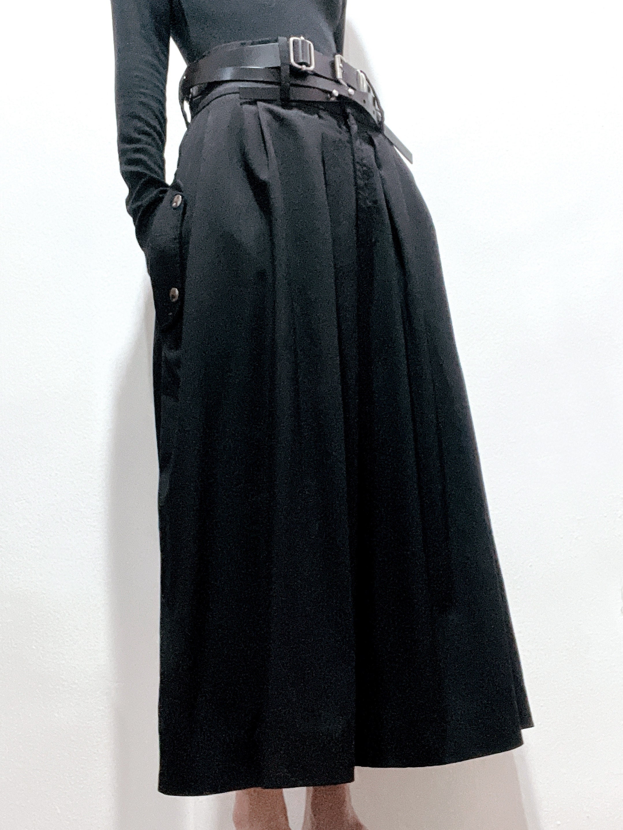 パンツ J.W. Anderson Wide Pants Jw Anderson Belted Pleated Paneled Two-tone Cotton-poplin