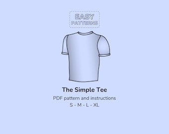 Classic Tee Shirt Sewing Pattern PDF