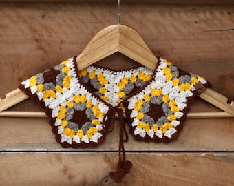 Crochet vintage collar.  Fake Collar, vintage collar, detatachable collar.  vintage style, Woman Accessory, Crochet Jewellery