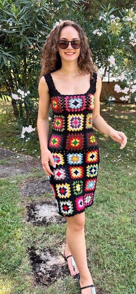 granny square dress