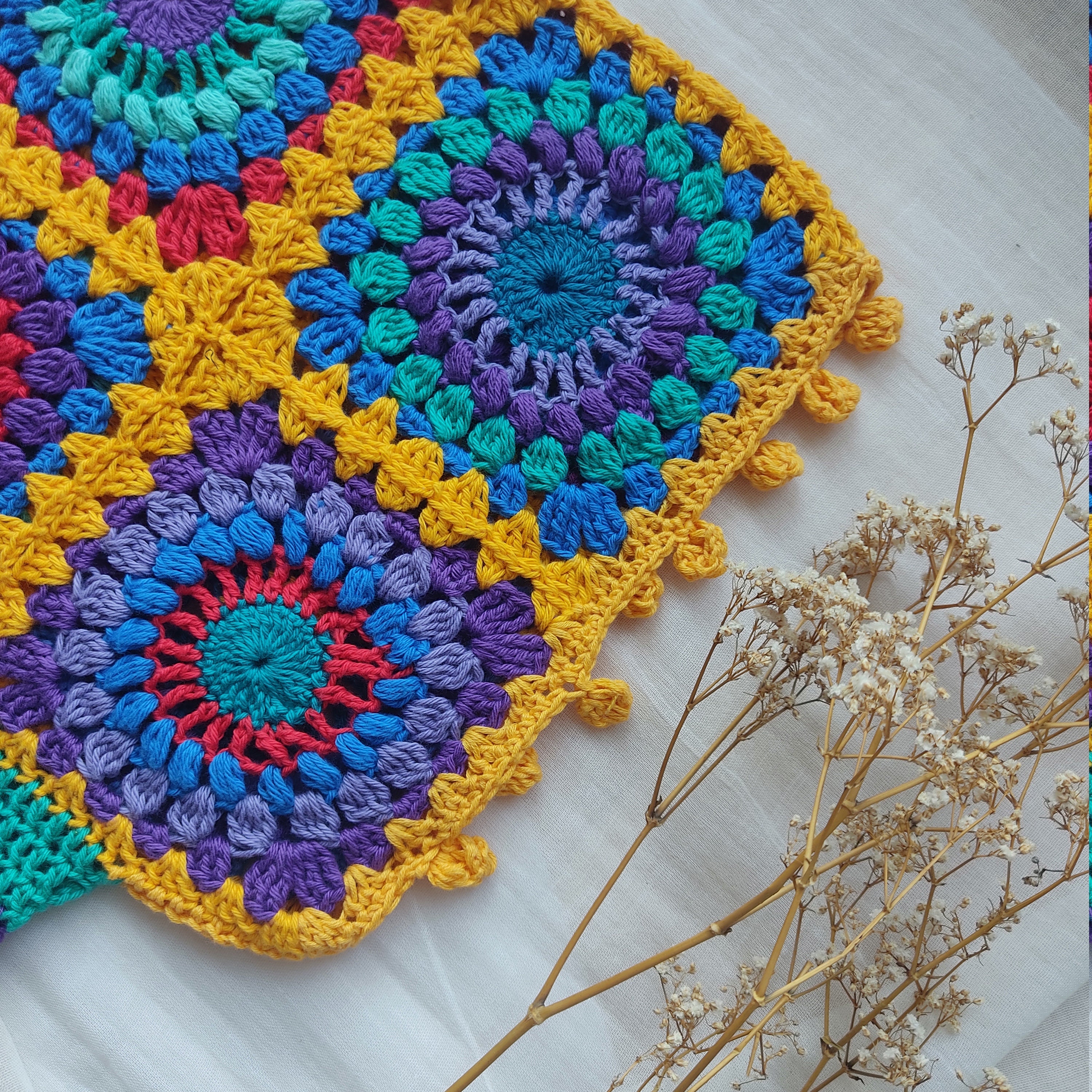 Boho Granny Square Bralette Crochet pattern by Storm & Zoe