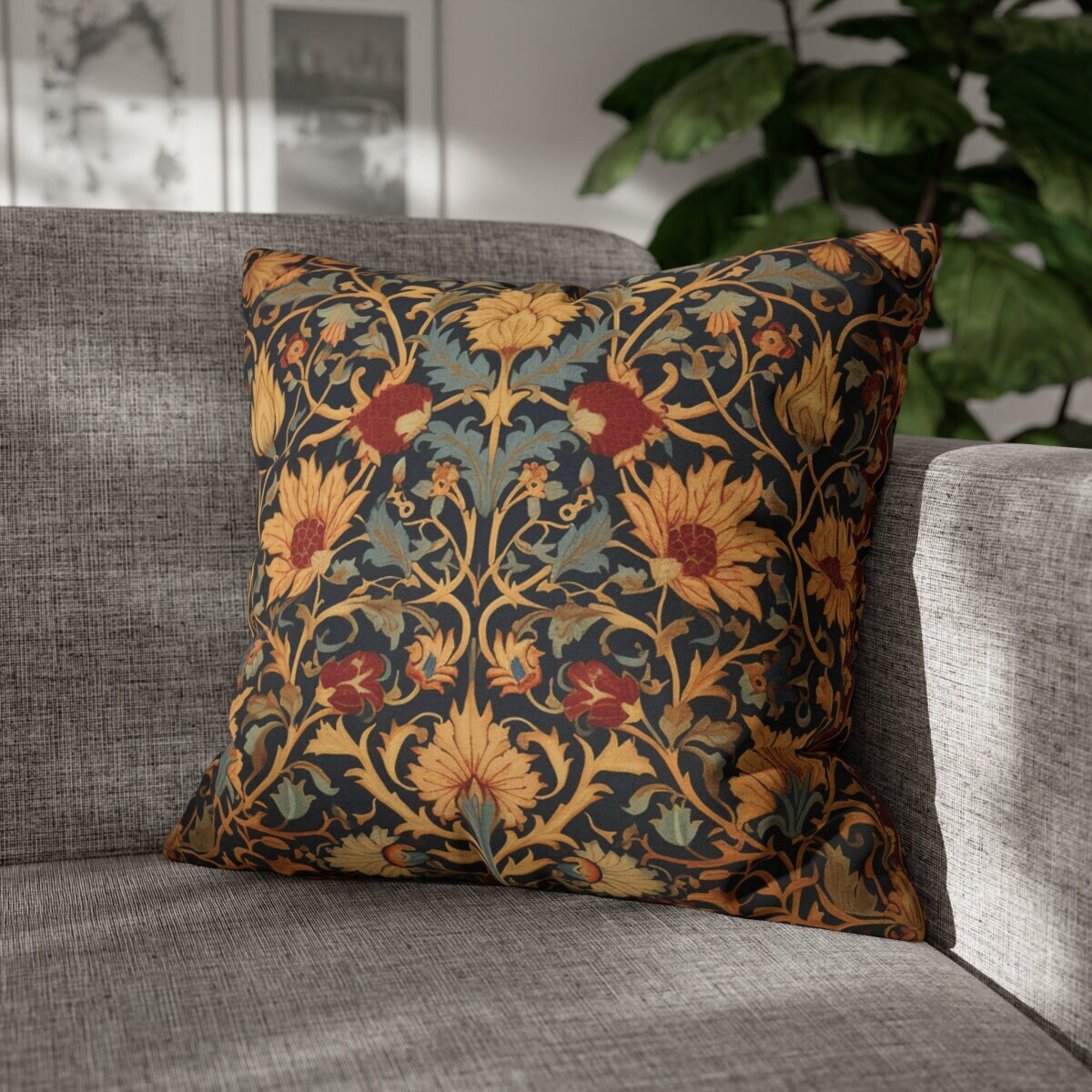 Throw Pillows William Morris Inspired Holland Park Art Nouveau Art