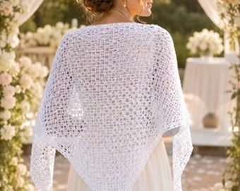 White Lace Bridal Cape: Elegant Wedding Cover Up, Romantic Accessory
