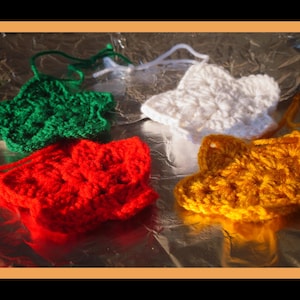Simple Christmas Star Crochet Pattern – Easy Festive DIY Crochet Project for Tree Ornaments, Rustic Holiday Decor, & other Occasion Garlands