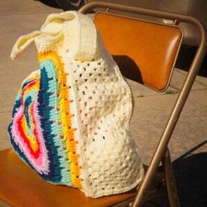 Square Motif Shopping Bag