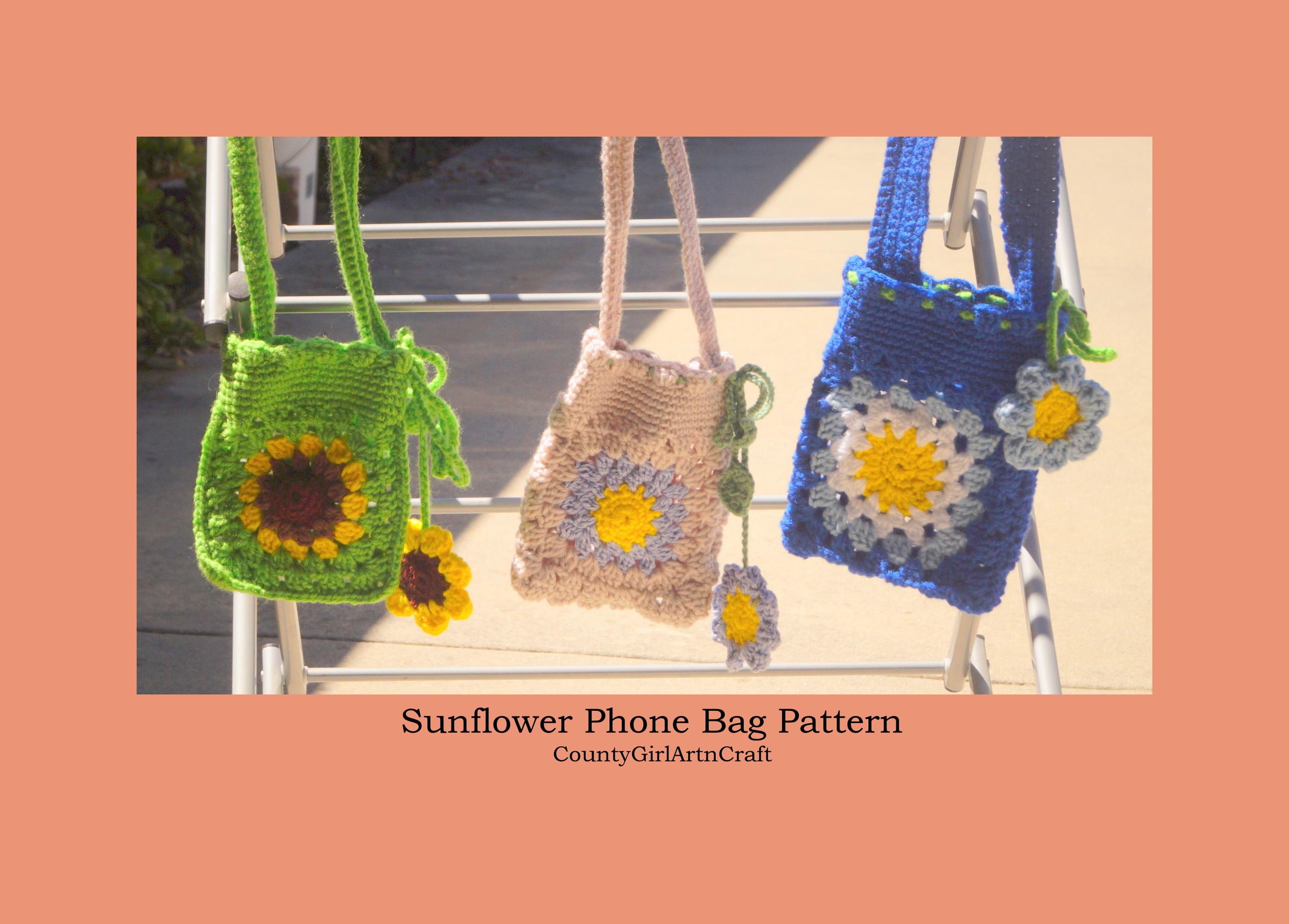 Crochet Flower Bag Pattern: Granny Square Purse