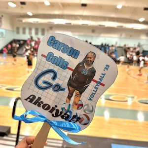 NOVO! 4 unidades personalizadas para fãs da igreja para eventos esportivos e muito mais.