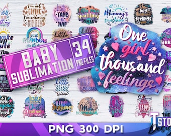 Baby Sublimation | Baby PNG Design  | Baby Quotes Sublimation v.2