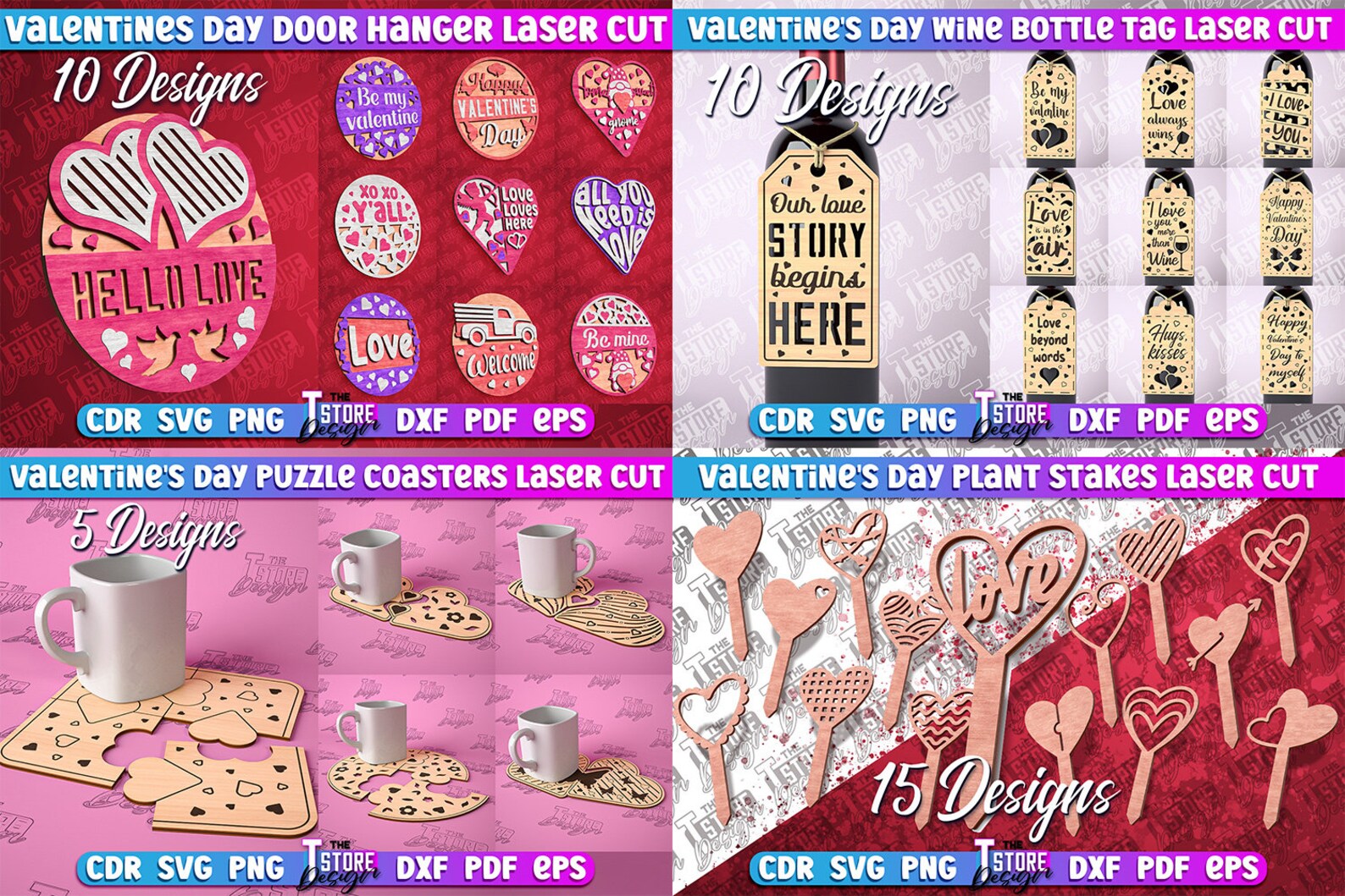 Valentine's Day Mega Laser Cut Bundle SVG | Huge Valentine's Day Bundle ...