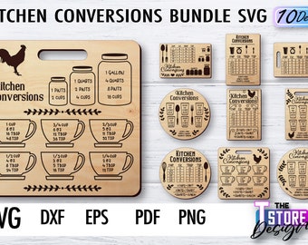 Decorative Kitchen Conversion | Kitchen SVG Design | Laser Cut Files