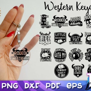 Western SVG Keychain | Cowboy Quotes SVG Keychain | Cowgirl