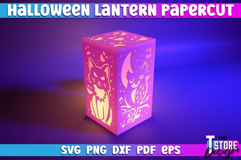 Halloween Lantern Papercut SVG Bundle | Pumpkin Paper Crafts ...
