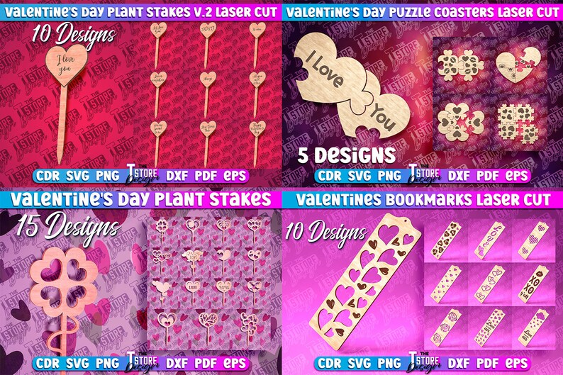 Valentine's Day Mega Laser Cut Bundle SVG | Huge Valentines | Mega ...