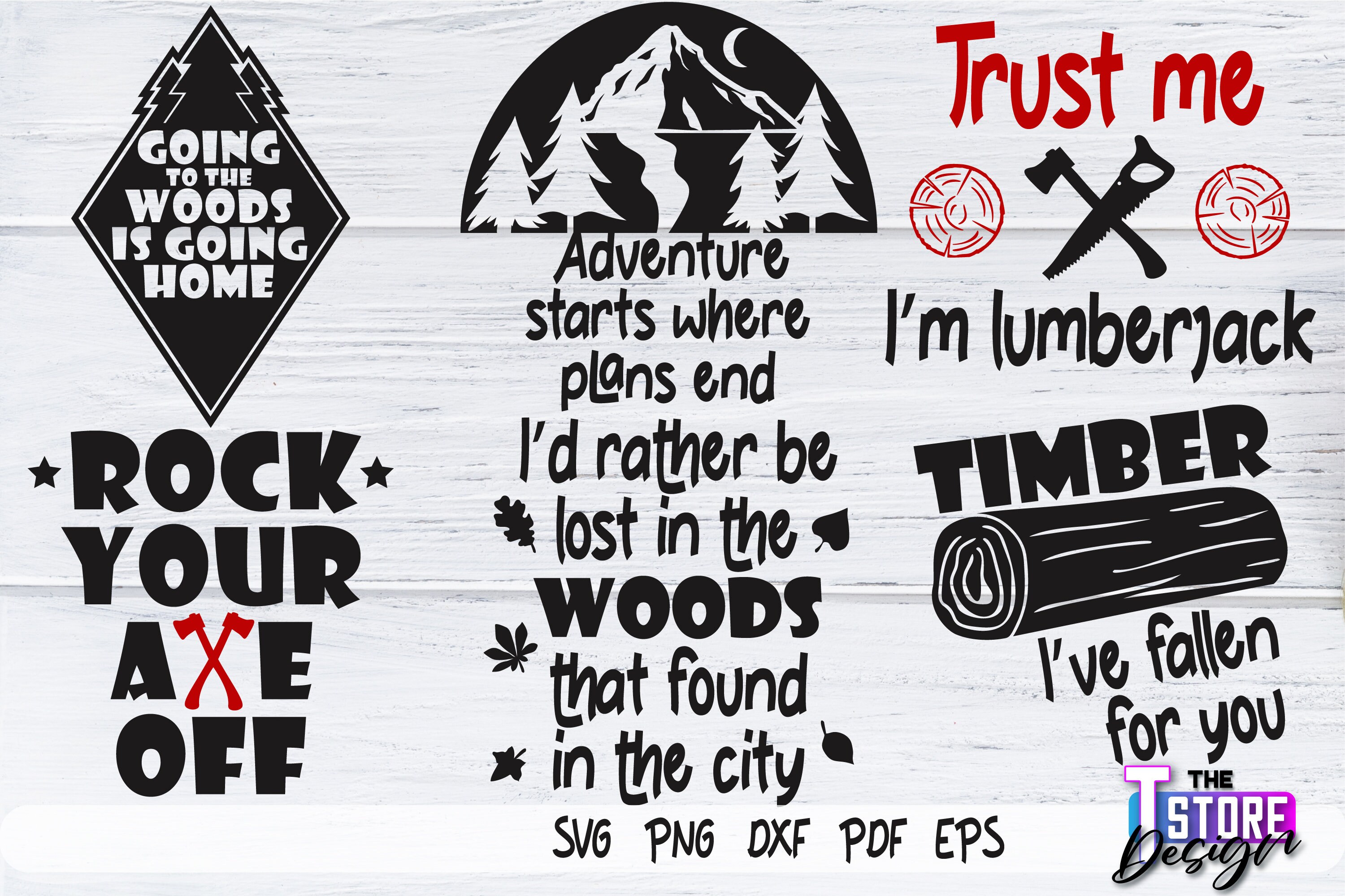 Lumberjack Quotes SVG Bundle Fatherdesign Etsy