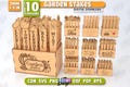 Garden Stakes Laser Cut Bundle, 3D Garden Stakes Holder SVG, Wooden Plant Markers SVG, Garden Decor, Garden Signs, Vegetable Name Markers product logo