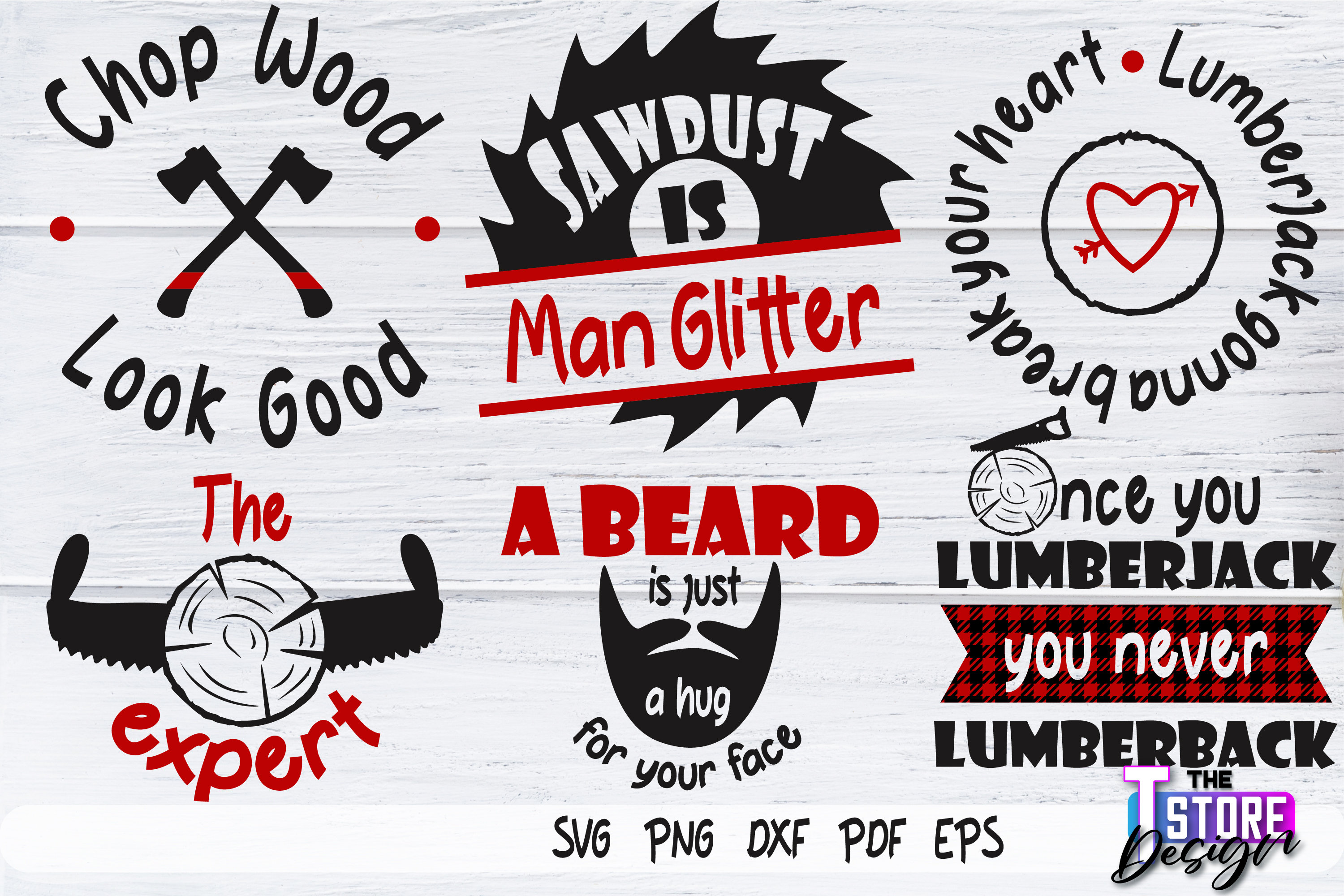 Lumberjack Quotes SVG Bundle Fatherdesign Etsy