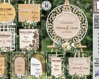 3D Lasercut Lasercut Hochzeit Willkommensschild, Herz Lasercut Hochzeit, Hochzeit Zeichen, Lasercut Lasercut, personalisierte Hochzeit Zeichen, Lasercut Zeichen, Lasercut Zeichen