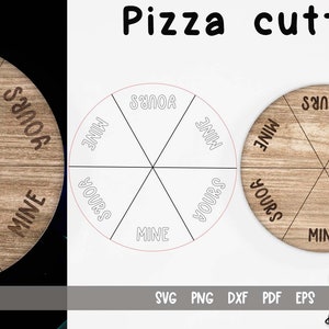 Pizza Cutter Laser Cut / Diseño SVG de cocina / Archivos de corte láser / Juego de mesa de pizza imagen 2