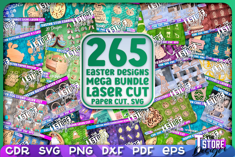 Easter Mega Bundle Mega Easter SVG Bundle Easter Laser Cut Mega Bundle Easter Lasercut Designs 3D Happy Easter laser cut zdjęcie 1
