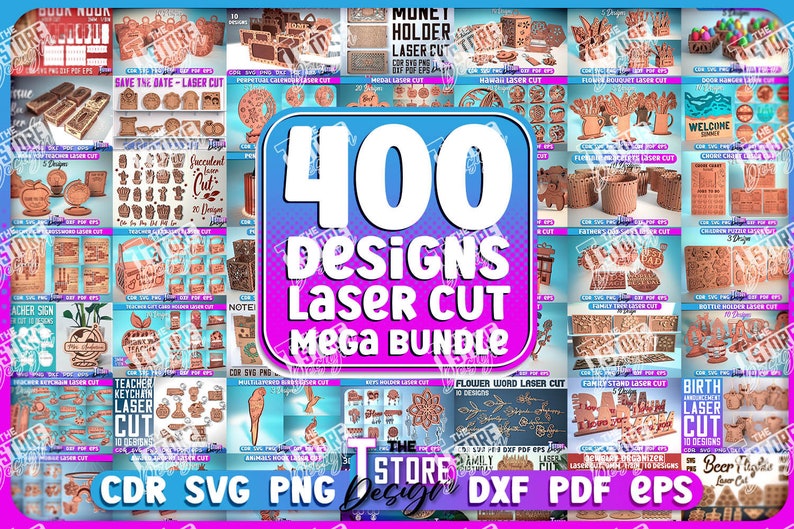 Laser Cut Mega Bundle SVG | CNC Files | Engraving SVG image 1